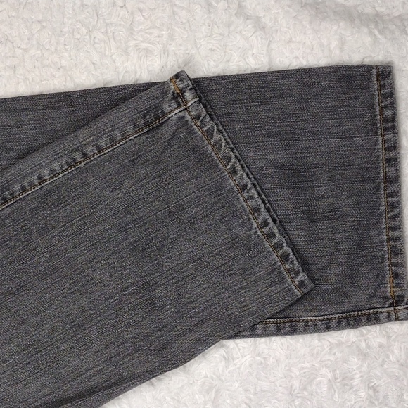 Levi's 501 Grey Colored Denim Five Pocket Button Fly Mid Rise Straight Leg Jean - Picture 12 of 13